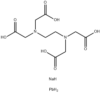 エチレンジアミン四酢酸二ナトリウム鉛水和物 化学構造式