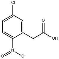 2-(5-クロロ-2-ニトロフェニル)酢酸 化学構造式