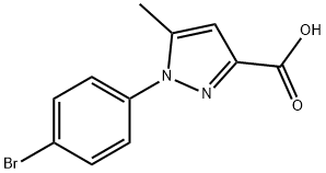 1-(4-溴苯基)-5-甲基-1H-吡唑-3-羧酸,229163-39-7,结构式