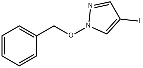 1H-PYRAZOLE, 4-IODO-1-(PHENYLMETHOXY)- Structure