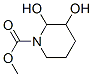 1-Piperidinecarboxylic  acid,  2,3-dihydroxy-,  methyl  ester Struktur