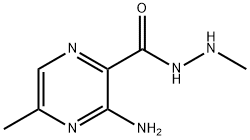 Pyrazinecarboxylic acid, 3-amino-5-methyl-, 2-methylhydrazide (8CI),22918-44-1,结构式