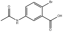 5-乙酰氨基-2-溴-苯甲酸, 22921-67-1, 结构式
