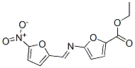 Ethyl 5-(((5-nitro-2-furanyl)methylene)amino)-2-furancarboxylate Structure