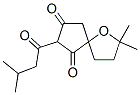 2,2-Dimethyl-7-(3-methyl-1-oxobutyl)-1-oxaspiro[4.4]nonane-6,8-dione Structure