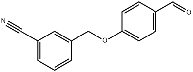 3-[(4-formylphenoxy)methyl]benzonitrile Struktur