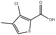 3-クロロ-4-メチルチオフェン-2-カルボン酸 化学構造式