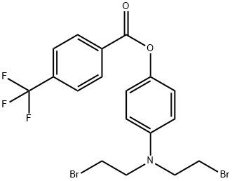 페놀,p-(비스(2-브로모에틸)아미노)-,p-(알파,알파,알파-트리플루오로메틸)벤조에이트
