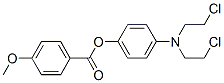 [4-[bis(2-chloroethyl)amino]phenyl] 4-methoxybenzoate Struktur