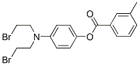 [4-(bis(2-bromoethyl)amino)phenyl] 3-methylbenzoate,22954-15-0,结构式