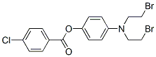 [4-(bis(2-bromoethyl)amino)phenyl] 4-chlorobenzoate Structure