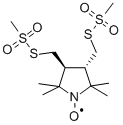 Trans-3,4-Bis(methylmethanethiosulfonylmethyl)-2,2,5,5-tetramethylpyrrolidin-1-yloxyl Radical, 229621-30-1, 结构式