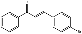 (E)-1-Phenyl-3-(4-bromophenyl)-2-propene-1-one Struktur