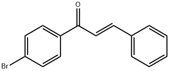 (E)-3-フェニル-1-(4-ブロモフェニル)-2-プロペン-1-オン 化学構造式