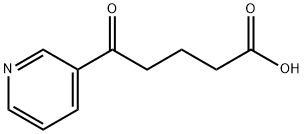 5-オキソ-5-(3-ピリジル)吉草酸 化学構造式