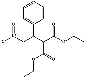 2-(2-硝基-1-苯乙基)丙二酸1,3-二乙酯 结构式