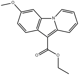 3-甲氧基吡啶并[1,2-A]吲哚-10-甲酸乙酯, 22991-18-0, 结构式