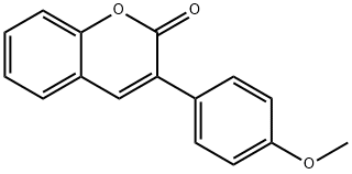 3-(4-METHOXYPHENYL)-2H-CHROMEN-2-ONE 化学構造式