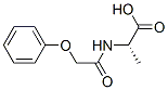 (2S)-2-[(PHENOXYACETYL)AMINO]PROPANOIC ACID Structure