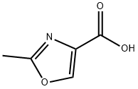 2-メチルオキサゾール-4-カルボン酸 化学構造式