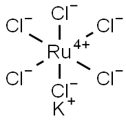 六氯钌(IV)酸钾, 23013-82-3, 结构式