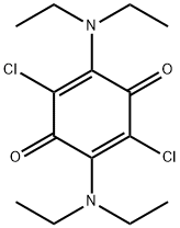 2,5-BIS(N-DIETHYLAMINO)-3,6-DICHLORO-P-BENZOQUINONE Struktur
