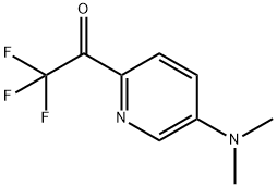 Ethanone, 1-[5-(dimethylamino)-2-pyridinyl]-2,2,2-trifluoro- (9CI) Struktur