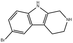 1H-PYRIDO[3,4-B]INDOLE, 6-BROMO-2,3,4,9-TETRAHYDRO- Struktur