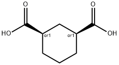 cis-1,3-シクロヘキサンジカルボン酸 化学構造式