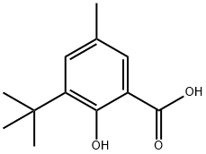 3-Tert-butyl-5-methylsalicylicacid Structure