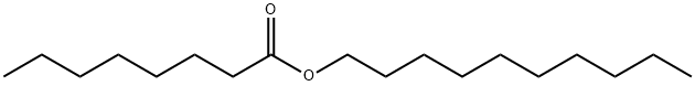 オクタン酸デシル 化学構造式