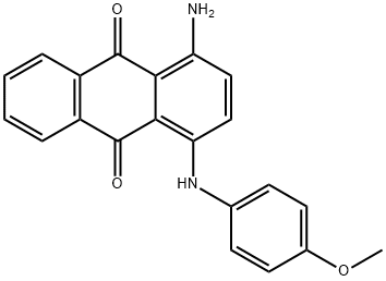 1-amino-4-[(4-methoxyphenyl)amino]anthraquinone Structure