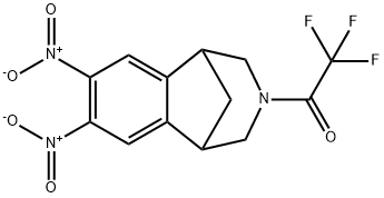 2,3,4,5-Tetrahydro-7,8-dinitro-3-(trifluoroacetyl)-1,5-methano-1H-3-benzazepine Structure