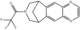 6,10-Methano-6H-pyrazino[2,3-h][3]benzazepine, 7,8,9,10-tetrahydro-8-(trifluoroacetyl)- Structure