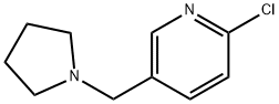 2-クロロ-5-(1-ピロリジニルメチル)ピリジン 化学構造式