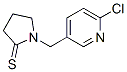 2-Pyrrolidinethione,  1-[(6-chloro-3-pyridinyl)methyl]- Structure