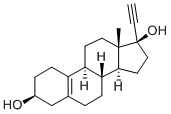 17-alpha-Ethynyl-estr-5(10)-ene-3-beta,17-beta-diol,2307-97-3,结构式