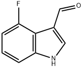 4-氟-1H-吲哚-3-甲醛,23073-31-6,结构式