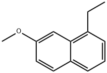 Naphthalene, 1-ethyl-7-methoxy- (7CI,8CI,9CI) 化学構造式