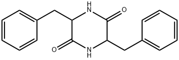 3,6-ジベンジルピペラジン-2,5-ジオン 化学構造式