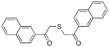 1-NAPHTHALEN-2-YL-2-(2-NAPHTHALEN-2-YL-2-OXO-ETHYLSULFANYL)-ETHANONE 化学構造式