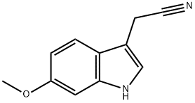 6-METHOXYINDOLE-3-ACETONITRILE Struktur