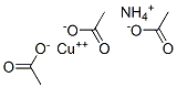 acetic acid, ammonium copper salt  Structure