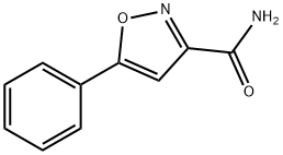 5-フェニル-3-イソオキサゾールカルボアミド 化学構造式