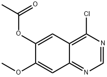4-クロロ-6-アセトキシ-7-メトキシキナゾリン 化学構造式