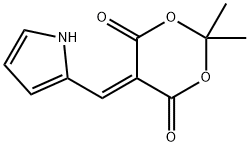 2,2-DIMETHYL-5-(1H-PYRROL-2-YLMETHYLENE)-1,3-DIOXANE-4,6-DIONE 化学構造式