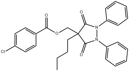 苯氯布宗, 23111-34-4, 结构式
