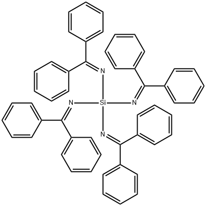 N,N',N'',N'''-Tetrakis(diphenylmethylene)silanetetraamine Structure