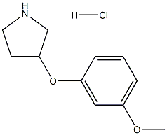3-(3-METHOXYPHENOXY)PYRROLIDINE HYDROCHLORIDE Structure