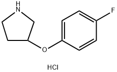 3-(4-FLUOROPHENOXY)PYRROLIDINE HYDROCHLORIDE Structure